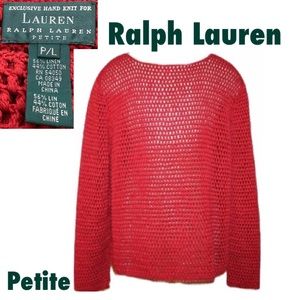 Ralph Lauren Hand Knit Sweater Petite